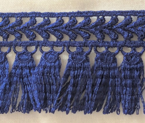 Königsblaue gehäkelte