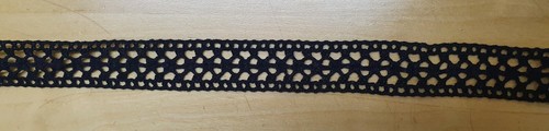 Schwarze häkel baumwolle - schwarze,