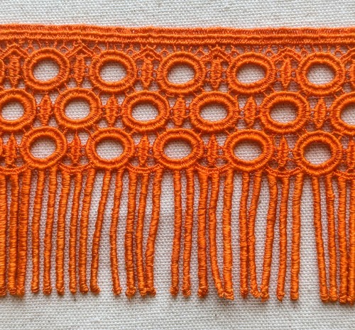Orange quaste gehäkelt - quaste,