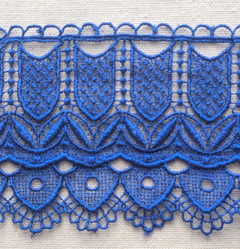 Königsblaue häkel guipure - häkel,