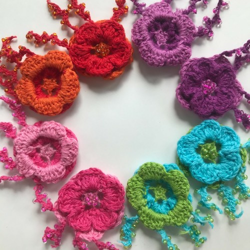 Stck aufnähen blumen - 10,