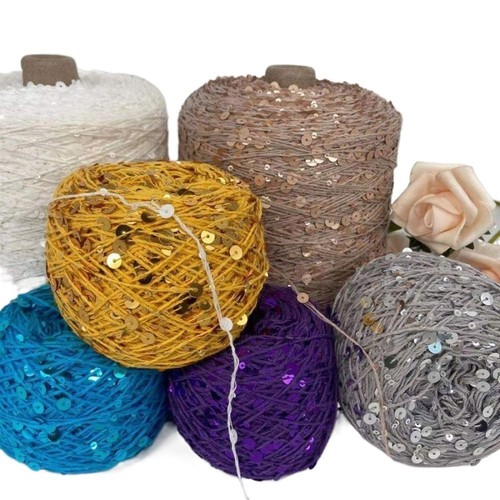Rolle pailletten garn - rolle,